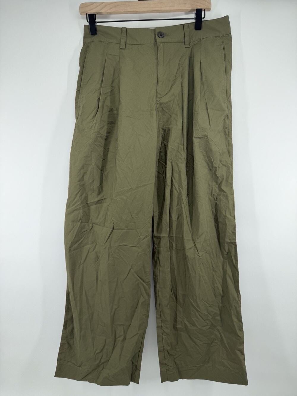 Madewell The Everyday Trouser in Poplin Women’s Size 4 Green NWT